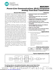 MAX2991ECM+T datasheet pdf MAXIM - Dallas Semiconductor
