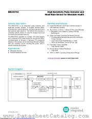 MAX30102EFD+ datasheet pdf MAXIM - Dallas Semiconductor