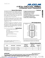 MAX3013ETP+ datasheet pdf MAXIM - Dallas Semiconductor