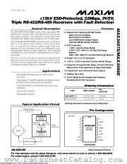 MAX3098EBEEE+ datasheet pdf MAXIM - Dallas Semiconductor