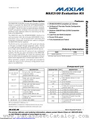 MAX3100EVKIT+ datasheet pdf MAXIM - Dallas Semiconductor