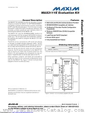 MAX3111EEVKIT datasheet pdf MAXIM - Dallas Semiconductor