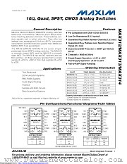 MAX314EUE+T datasheet pdf MAXIM - Dallas Semiconductor