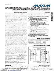 MAX3140CEI+T datasheet pdf MAXIM - Dallas Semiconductor
