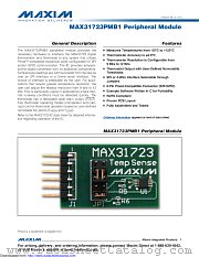 MAX31723PMB1 datasheet pdf MAXIM - Dallas Semiconductor