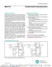 MAX31730ATC+ datasheet pdf MAXIM - Dallas Semiconductor