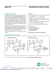 MAX31740ATA+ datasheet pdf MAXIM - Dallas Semiconductor