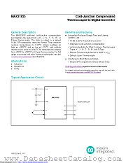 MAX31855KASA+ datasheet pdf MAXIM - Dallas Semiconductor