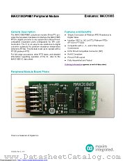 MAX31865PMB1# datasheet pdf MAXIM - Dallas Semiconductor