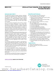 MAX31910 datasheet pdf MAXIM - Dallas Semiconductor