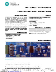 MAX31910EVKIT datasheet pdf MAXIM - Dallas Semiconductor