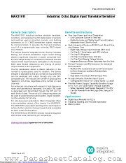 MAX31911 datasheet pdf MAXIM - Dallas Semiconductor