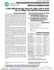 MAX3222EUP-T datasheet pdf MAXIM - Dallas Semiconductor