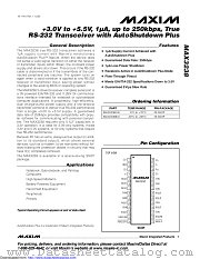 MAX3238CAI+ datasheet pdf MAXIM - Dallas Semiconductor
