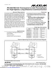 MAX3292CSD+T datasheet pdf MAXIM - Dallas Semiconductor