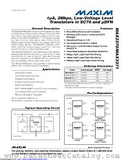 MAX3370EXK-TG077 datasheet pdf MAXIM - Dallas Semiconductor