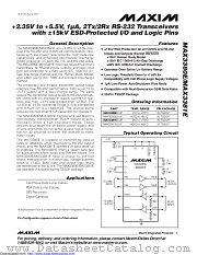 MAX3381EEUP+T datasheet pdf MAXIM - Dallas Semiconductor