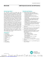 MAX3420EECJ+ datasheet pdf MAXIM - Dallas Semiconductor