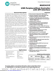 MAX3421E datasheet pdf MAXIM - Dallas Semiconductor