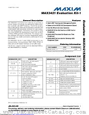 MAX3421EVKIT-1 datasheet pdf MAXIM - Dallas Semiconductor