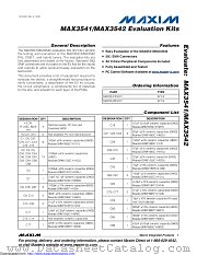 MAX3541EVKIT+ datasheet pdf MAXIM - Dallas Semiconductor