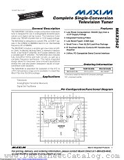 MAX3542 datasheet pdf MAXIM - Dallas Semiconductor