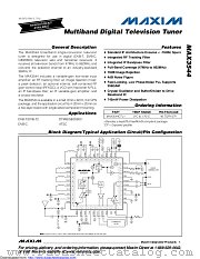 MAX3544CTL+T datasheet pdf MAXIM - Dallas Semiconductor