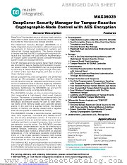 MAX36025+T datasheet pdf MAXIM - Dallas Semiconductor