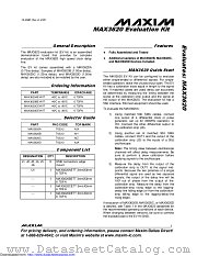 MAX3620EVKIT datasheet pdf MAXIM - Dallas Semiconductor