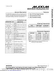 MAX3634EVKIT datasheet pdf MAXIM - Dallas Semiconductor