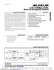 MAX3640UCM+T datasheet pdf MAXIM - Dallas Semiconductor