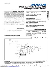 MAX3654ETE+T datasheet pdf MAXIM - Dallas Semiconductor