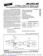 MAX3664ESA+ datasheet pdf MAXIM - Dallas Semiconductor