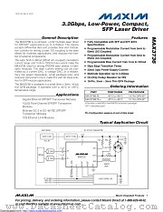MAX3736ETE-T datasheet pdf MAXIM - Dallas Semiconductor