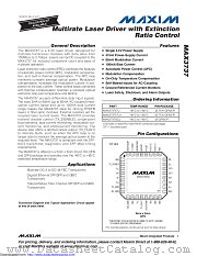MAX3737ETJ+ datasheet pdf MAXIM - Dallas Semiconductor