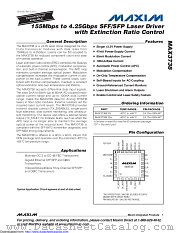 MAX3738ETG+ datasheet pdf MAXIM - Dallas Semiconductor