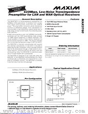 MAX3760ESA+ datasheet pdf MAXIM - Dallas Semiconductor