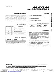 MAX3787EVKIT datasheet pdf MAXIM - Dallas Semiconductor