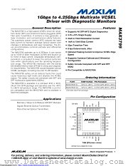 MAX3795ETG+ datasheet pdf MAXIM - Dallas Semiconductor