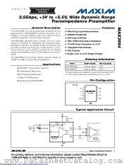 MAX3864E/D-B3A datasheet pdf MAXIM - Dallas Semiconductor