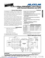 MAX3869ETJ+ datasheet pdf MAXIM - Dallas Semiconductor