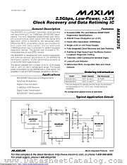 MAX3875EHJ-T datasheet pdf MAXIM - Dallas Semiconductor