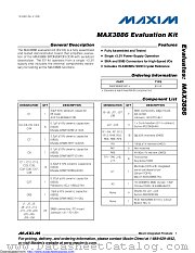 MAX3886EVKIT+ datasheet pdf MAXIM - Dallas Semiconductor