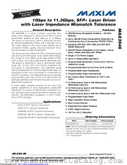 MAX3946ETG+ datasheet pdf MAXIM - Dallas Semiconductor