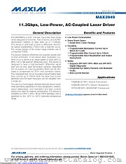 MAX3949ETE+T datasheet pdf MAXIM - Dallas Semiconductor