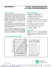 MAX397EPI+ datasheet pdf MAXIM - Dallas Semiconductor