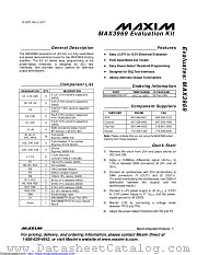 MAX3969ETPEVKIT datasheet pdf MAXIM - Dallas Semiconductor