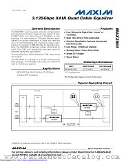 MAX3981UTH+ datasheet pdf MAXIM - Dallas Semiconductor