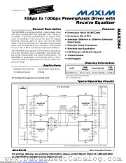 MAX3984UTE+ datasheet pdf MAXIM - Dallas Semiconductor