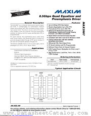 MAX3987ETM+T datasheet pdf MAXIM - Dallas Semiconductor